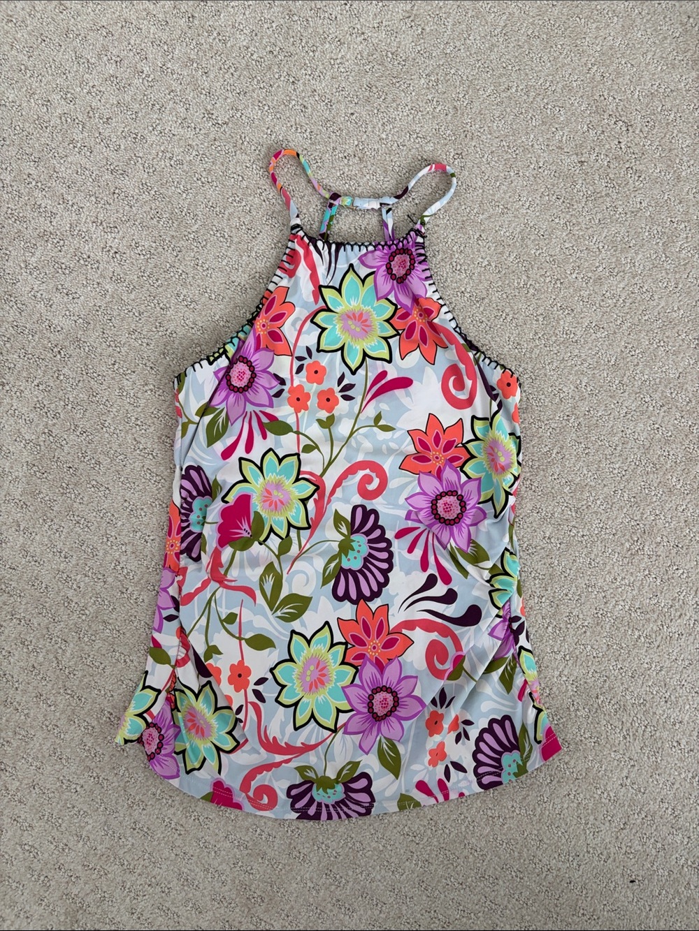 Anne Cole Floral Tankini Top - Bright Multi